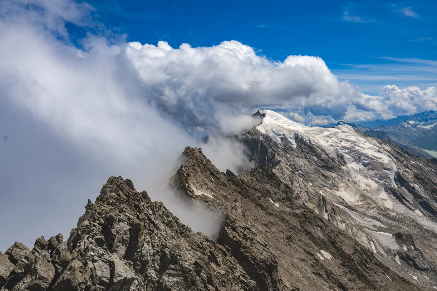 Lagginhorn 4010 m, arête sud, Valais — photo 14