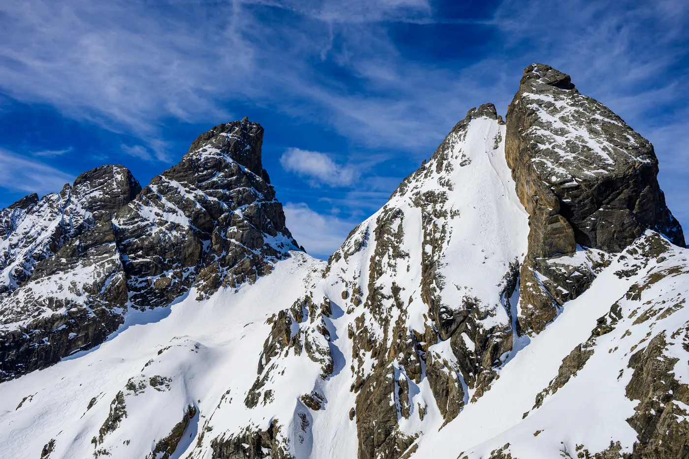 Ski freeride et ski de randonnée dans les Alpes — photo 1